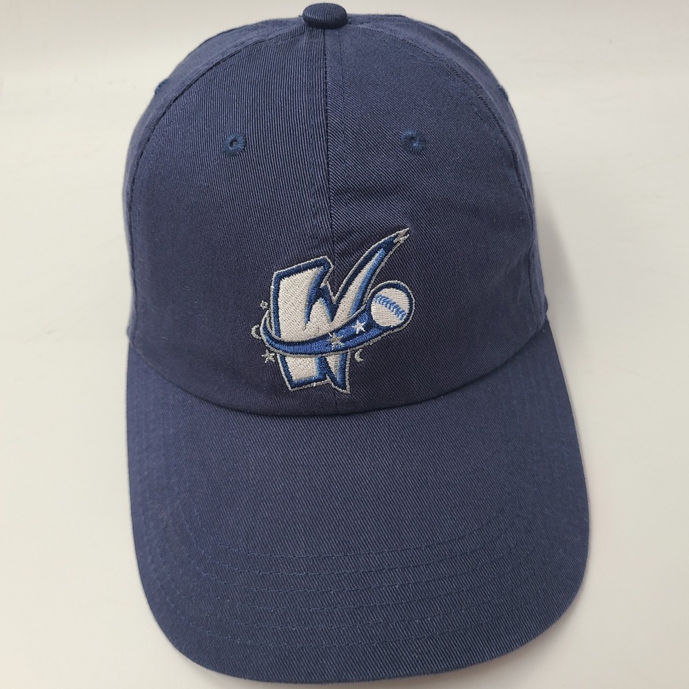 Vintage Fort Wayne Wizards Hat Strapback Blue White MiLB Chase SGA Defunct Logo